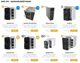 Široký výber ASIC minerov