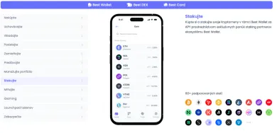 Staking kryptomien cez Best Wallet
