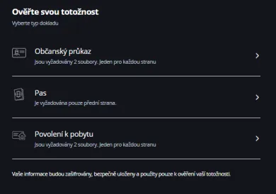 Voľba osobného dokladu