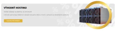 Výhodný hosting pre ťažbu kryptomien