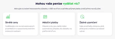 Výhody úročenia na eToro