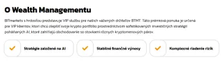 Výhody Wealth Management na BITmarkets