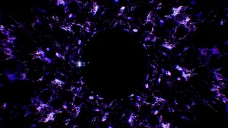 Ilustrácia temnej hmoty a energie