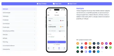 Jednoduchý nákup kryptomien v Best Wallet