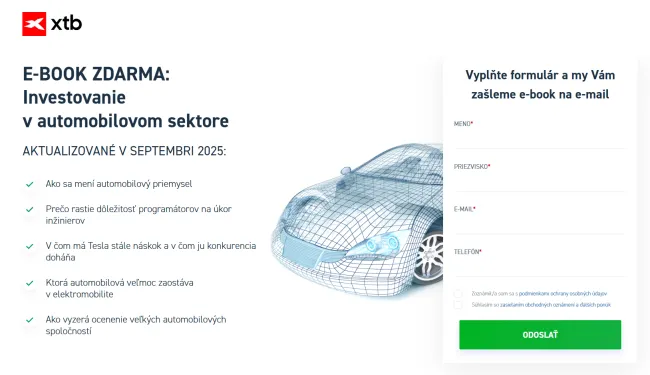 Najnovší e-book od XTB o automobilovom priemysle