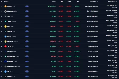 Najväčšie altcoiny po Bitcoine a Ethereu