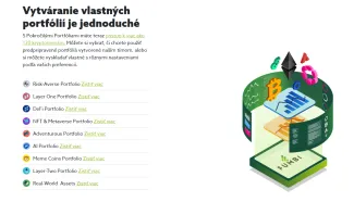 Pokročilé portfóliá