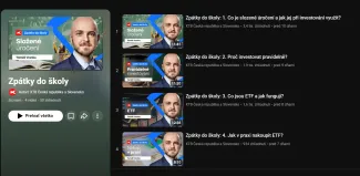 Sekcia videí od XTB