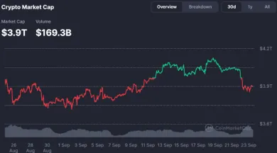 Trhová kapitalizácia kryptomien sa v pondelok prudko prepadla