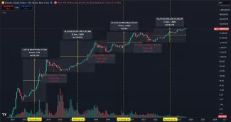 Bitcoin stále neporušil halvingové cykly