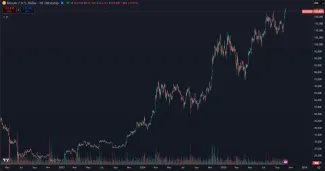 Dlhoročný rast kryptomeny Bitcoin