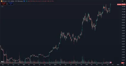Dlhoročný rast kryptomeny Bitcoin