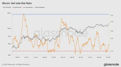 Metrika sell-side risk ration pre Bitcoin