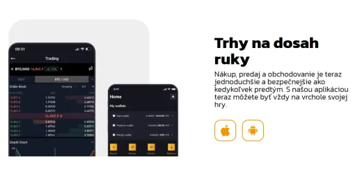 Mobilná aplikácia BITmarkets