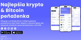 Mobilná aplikácia kryptopeňaženky Best Wallet