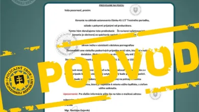 Podvodníci posielajú falošné predvolanie