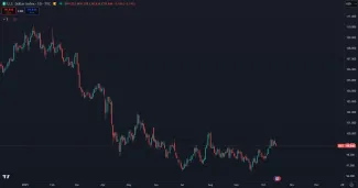 Pokles indexu DXY v roku 2025