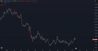 Pokles indexu DXY v roku 2025