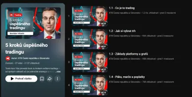 Video vzdelávanie od XTB