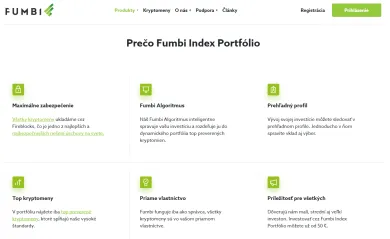 Výhody Index Portfólia od Fumbi