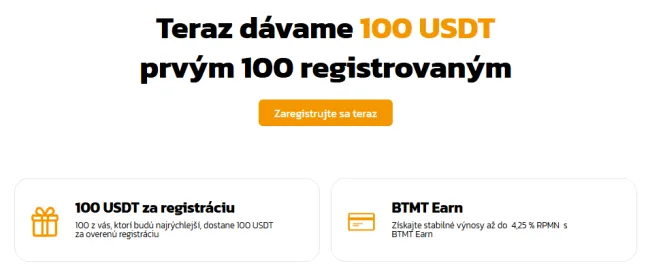 Získajte 100 dolárov na burze BITmarkets