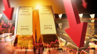 Zlato sa prepadlo na hodnote