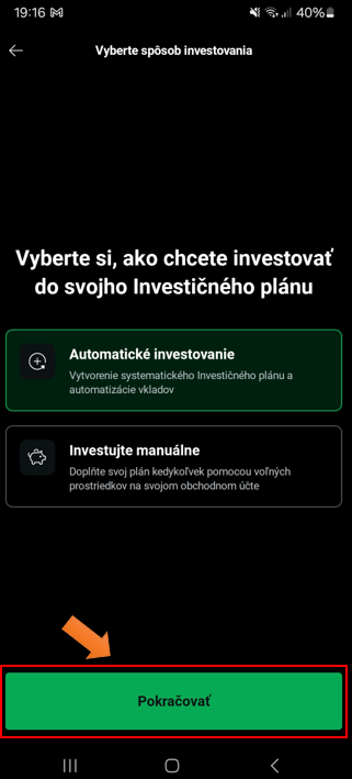 Automatické investovanie