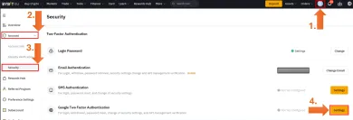 Dvojfaktorové zabezpečenie účtu