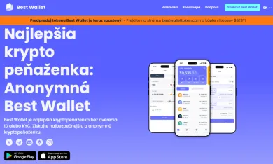 Kryptopeňaženka Best Wallet je dostupná na stiahnutie