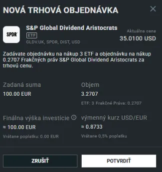 Nákup ETF pre dividendových aristokratov