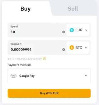 One Click Buy od Bybit EU