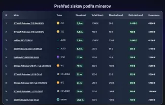 Prehľad ziskových minerov