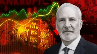 Bitcoin údajne padne, varuje Peter Schiff