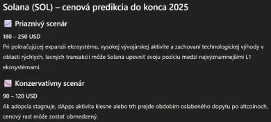 ChatGPT predpovedá cenový vývoj Solany