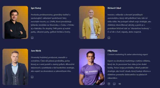 Osobnosti na konferencii