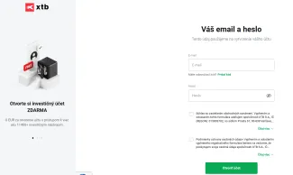 Registrácia na XTB