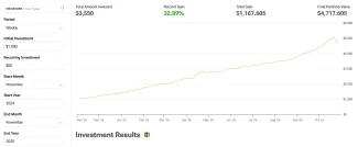 Výsledok investovania do zlata