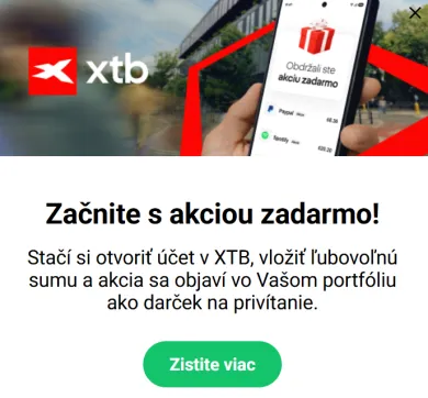 Získajte akciu zadarmo s XTB