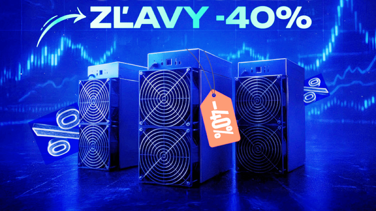Zľavy 40 % na ASIC minery a ťažba kryptomien