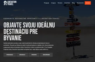 Domovská stránka Liberation Travel