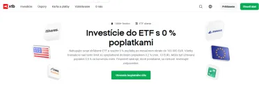 Investujte s XTB bez poplatkov