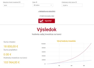 Príklad na dosiahnutie 100 000 eur