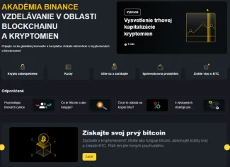 Vzdelávajte sa na Binance Academy