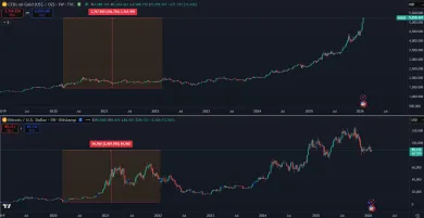 Zlato verzus Bitcoin od Covid pandémie