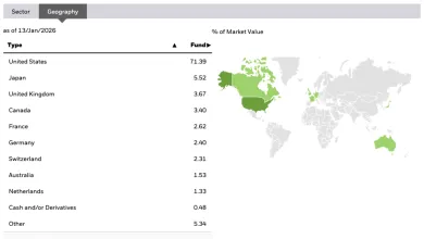 Zloženie indexu MSCI World