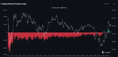 Coinbase Bitcoin Premium index