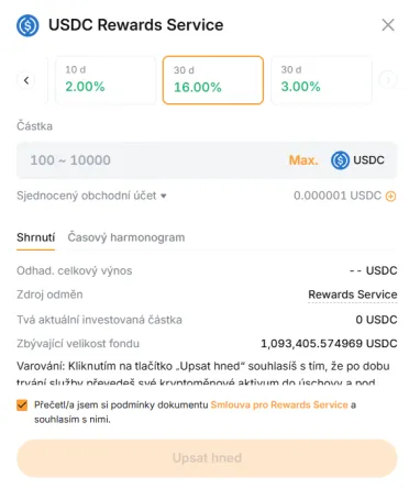 Staking USDC na Bybit EU