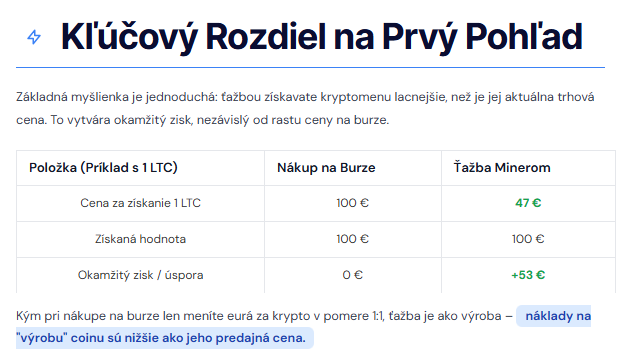 Ťažba kryptomien verzus burza