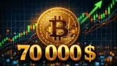Bitcoin prekonal 70 000 dolárov