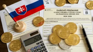 Dane z kryptomien na Slovensku 2026